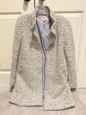 Loft high collar neck coat